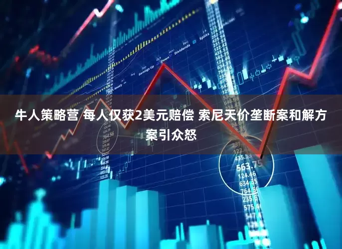 牛人策略营 每人仅获2美元赔偿 索尼天价垄断案和解方案引众怒