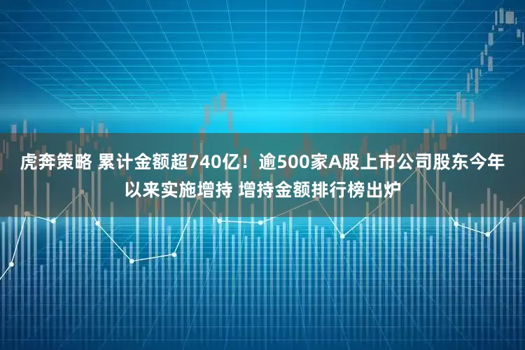 虎奔策略 累计金额超740亿!逾500家A股上市公司股东今年以来实施增持 增持金额排行榜出炉